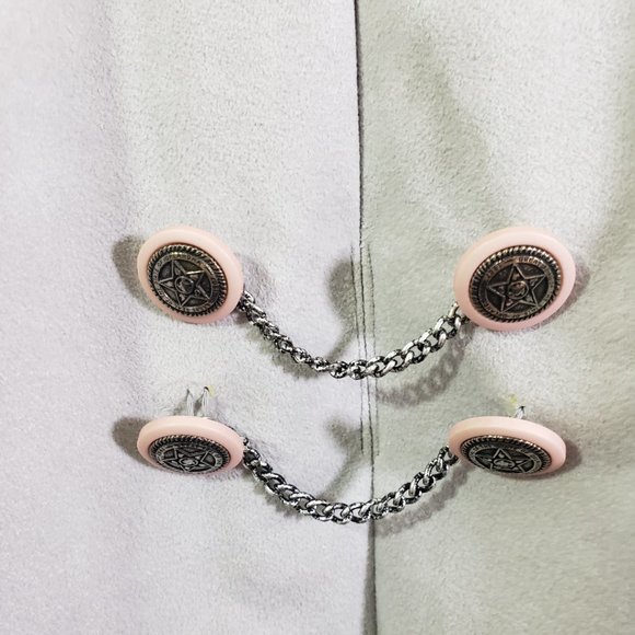 ULTRA SUEDE Women's Size 10 Gray, Pink Solid Blazer Jacket - Picture 8 of 9